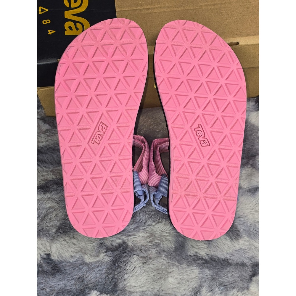 NWB Teva Original Universal Sandals Multi Colorblock Hook and Loop Kids Size 2 - Picture 5 of 8